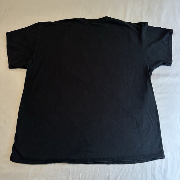 Three Stooges Funny Retro Graphic T-Shirt Oversized Larry Moe Curly Black Sz L - Picture 7 of 7